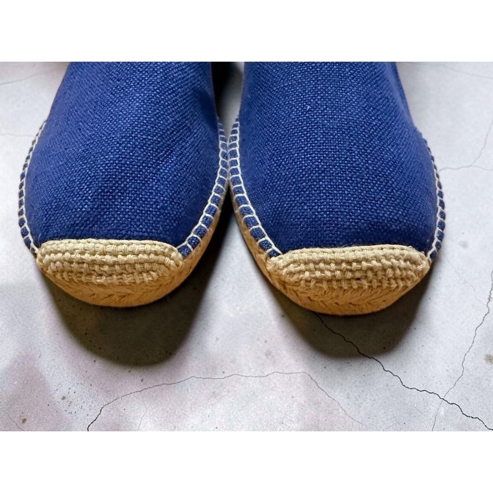 Polo Ralph Lauren Cevio Canvas Leather Espadrille 13 True Rope Slip On Loafer - Picture 3 of 10